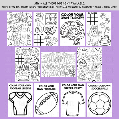 Halloween Coloring & Activity Packs | Design 1
