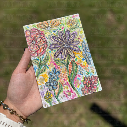 Garden Florals Original Canvas Panel