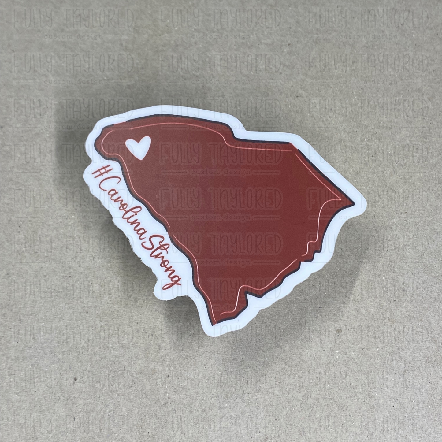 Gamecock Maroon #CarolinaStrong Sticker (No Verse)