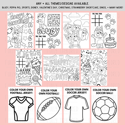 Custom Coloring & Activity Packs
