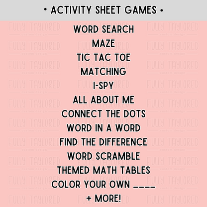 Custom Coloring & Activity Packs