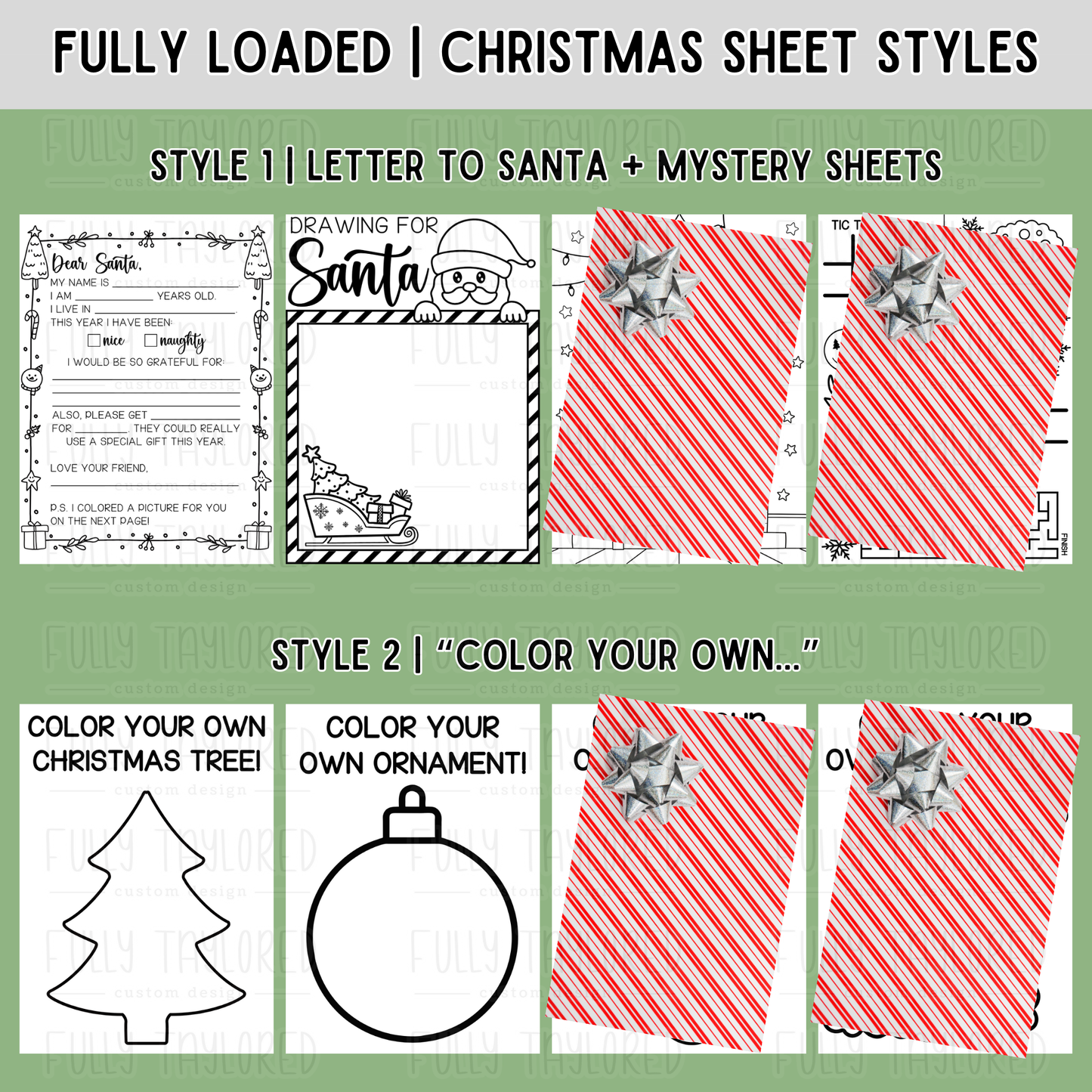 Christmas Coloring & Activity Sheet Packs