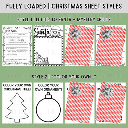 Christmas Coloring & Activity Sheet Packs