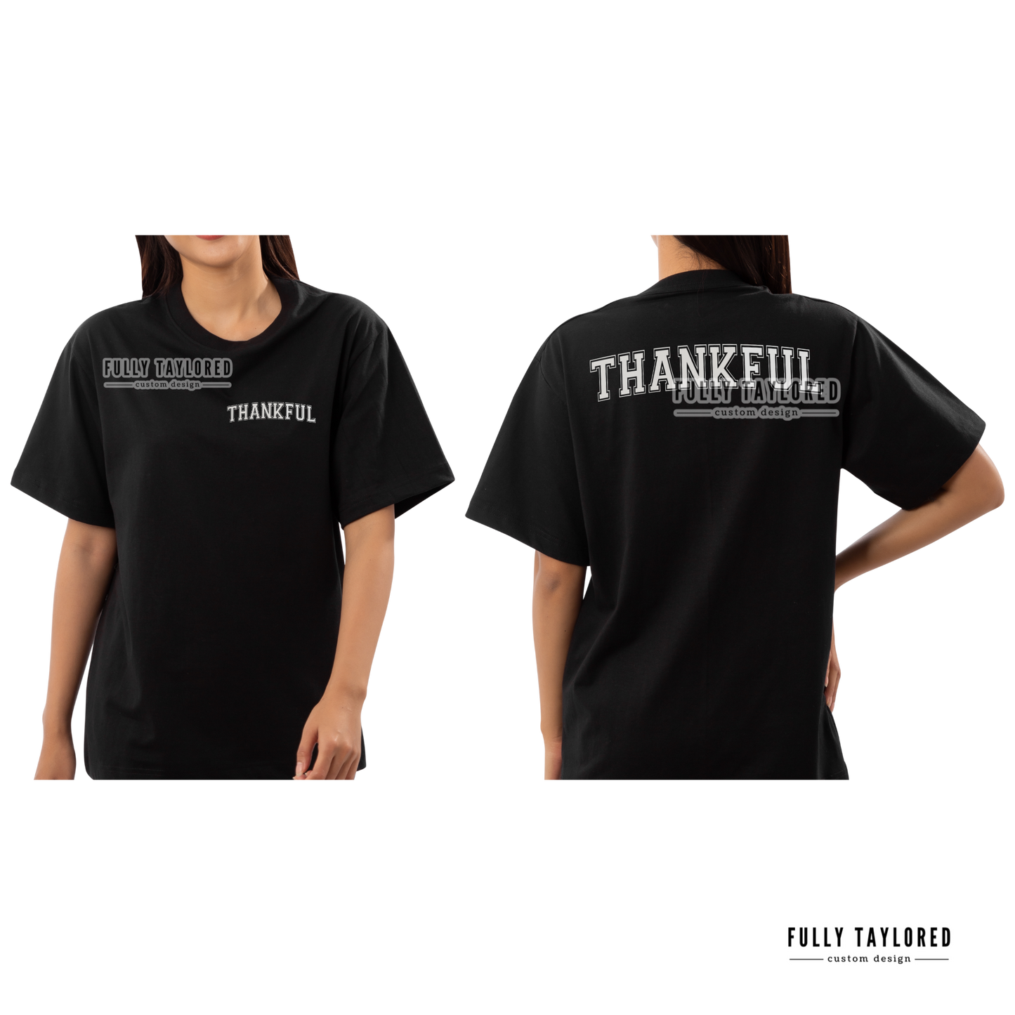 Thankful White PNG for Sublimation or Print (Digital Download)