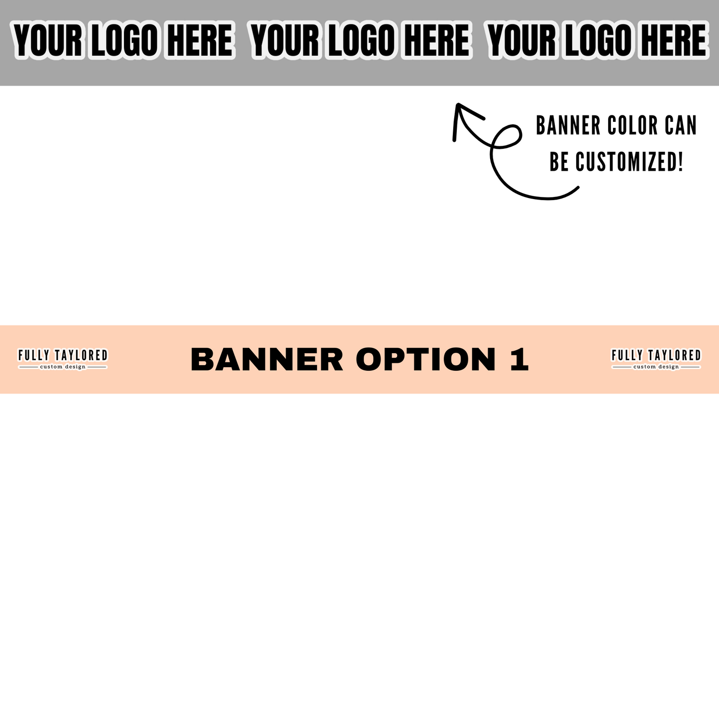 Custom Logo Banner Watermark BUNDLE (Transparent PNG) (16 Custom Files)