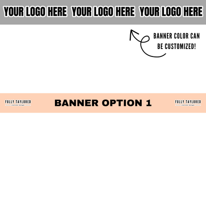 Custom Logo Banner Watermark BUNDLE (Transparent PNG) (16 Custom Files)