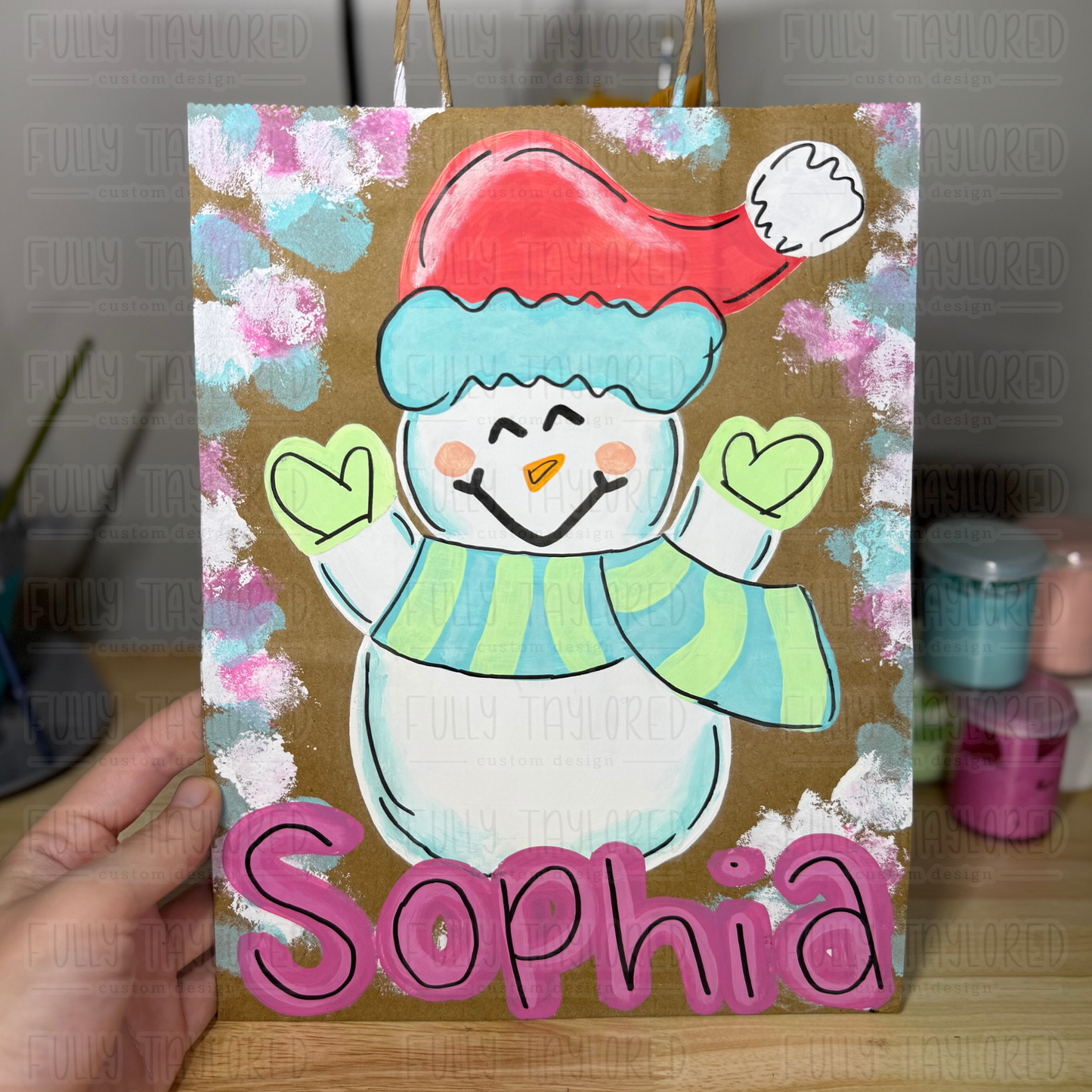 Festive Snowman Gift Bag