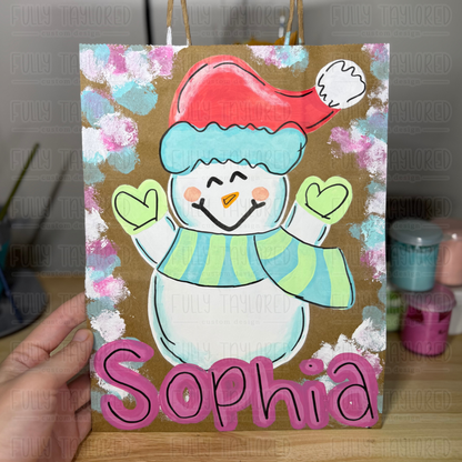 Festive Snowman Gift Bag