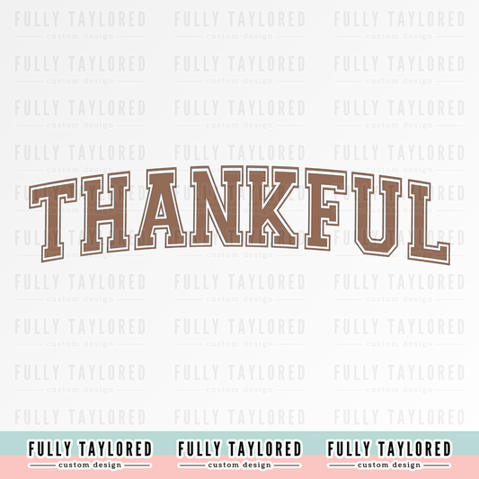 Thankful Taupe PNG for Sublimation or Print (Digital Download)