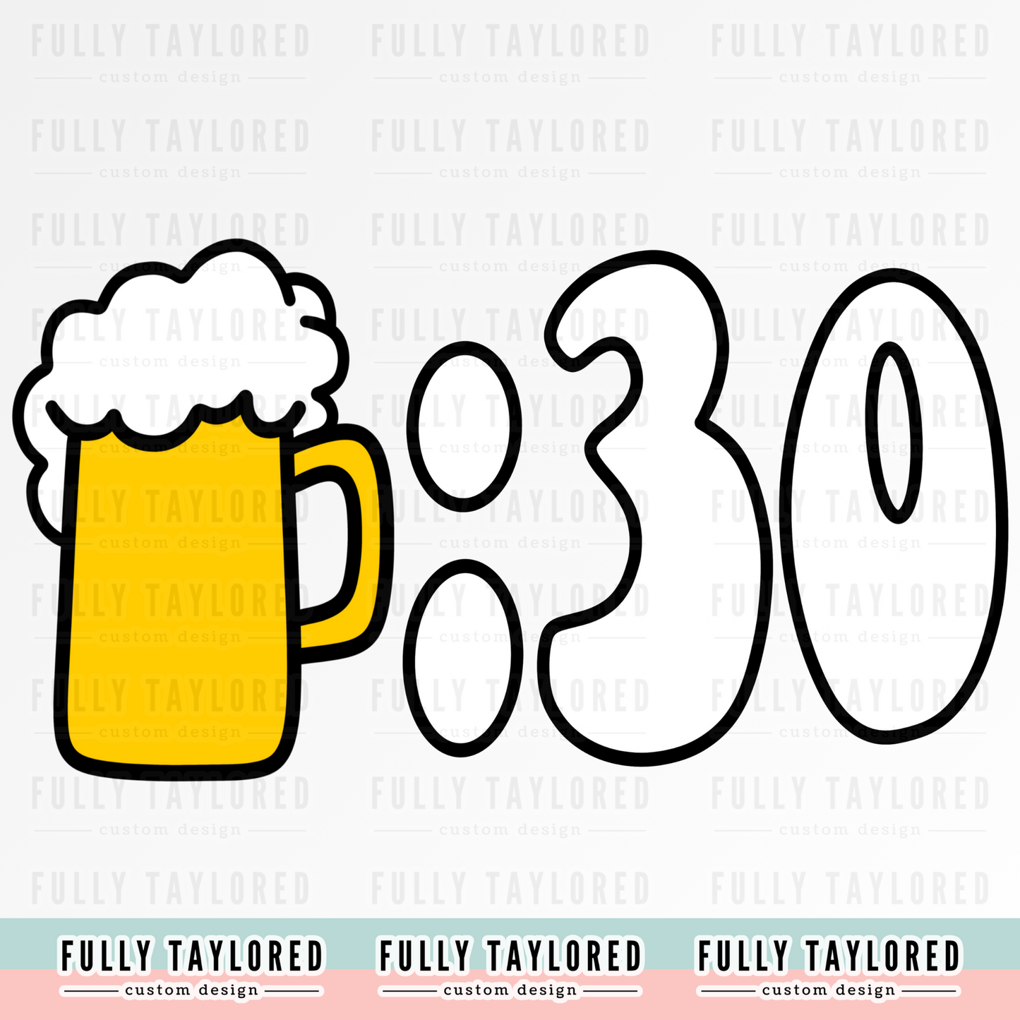 Beer Thirty PNG for Sublimation or Print (Digital Download)