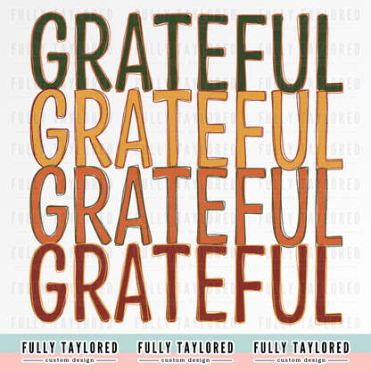 Grateful PNG for Sublimation or Print (Digital Download)