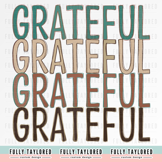 Grateful PNG for Sublimation or Print (Digital Download)