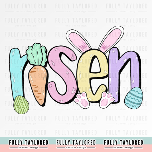 Risen Glitter Easter PNG for Sublimation or Print (Digital Download)