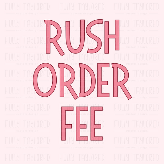 Painted Banner Rush Order Fee