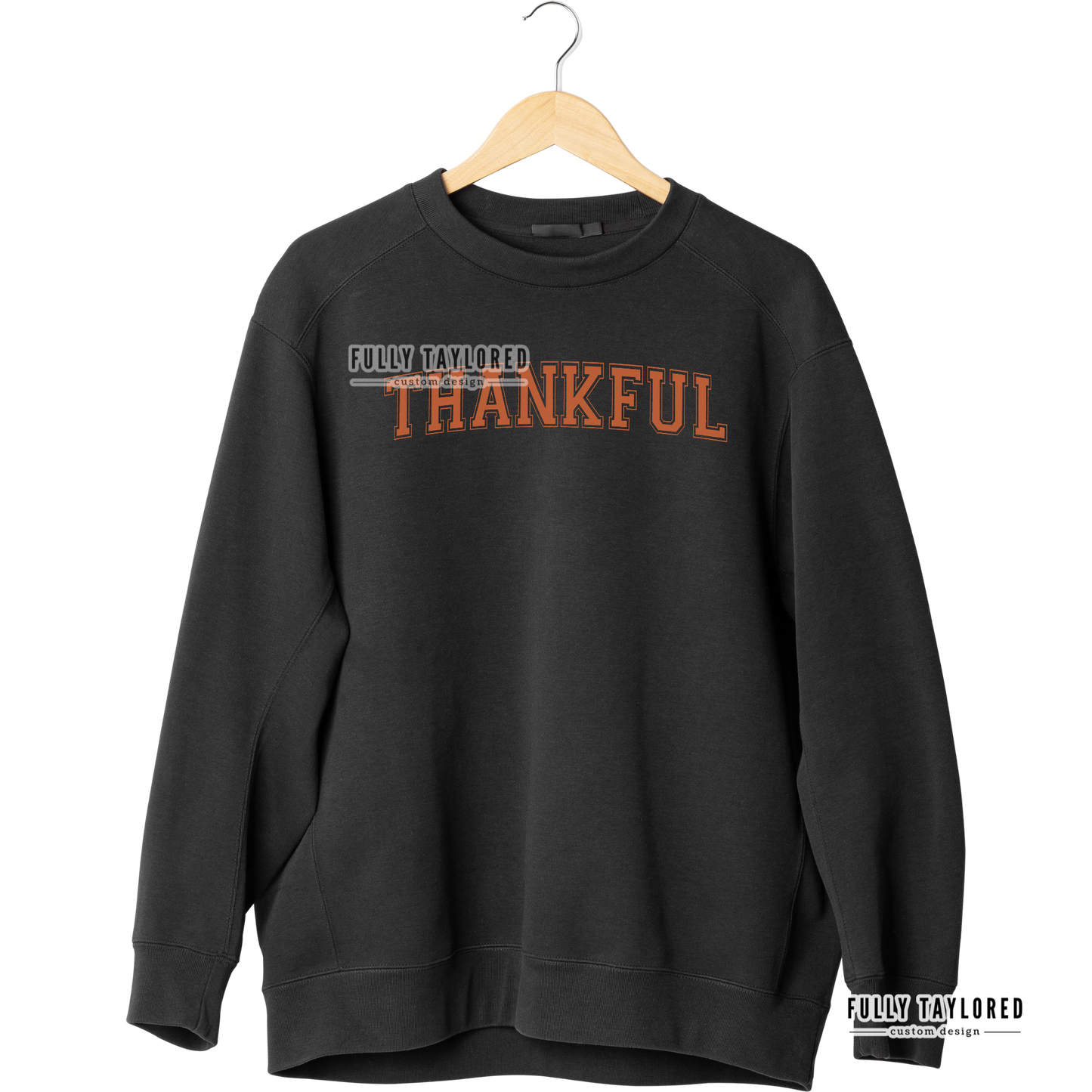 Thankful Orange PNG for Sublimation or Print (Digital Download)