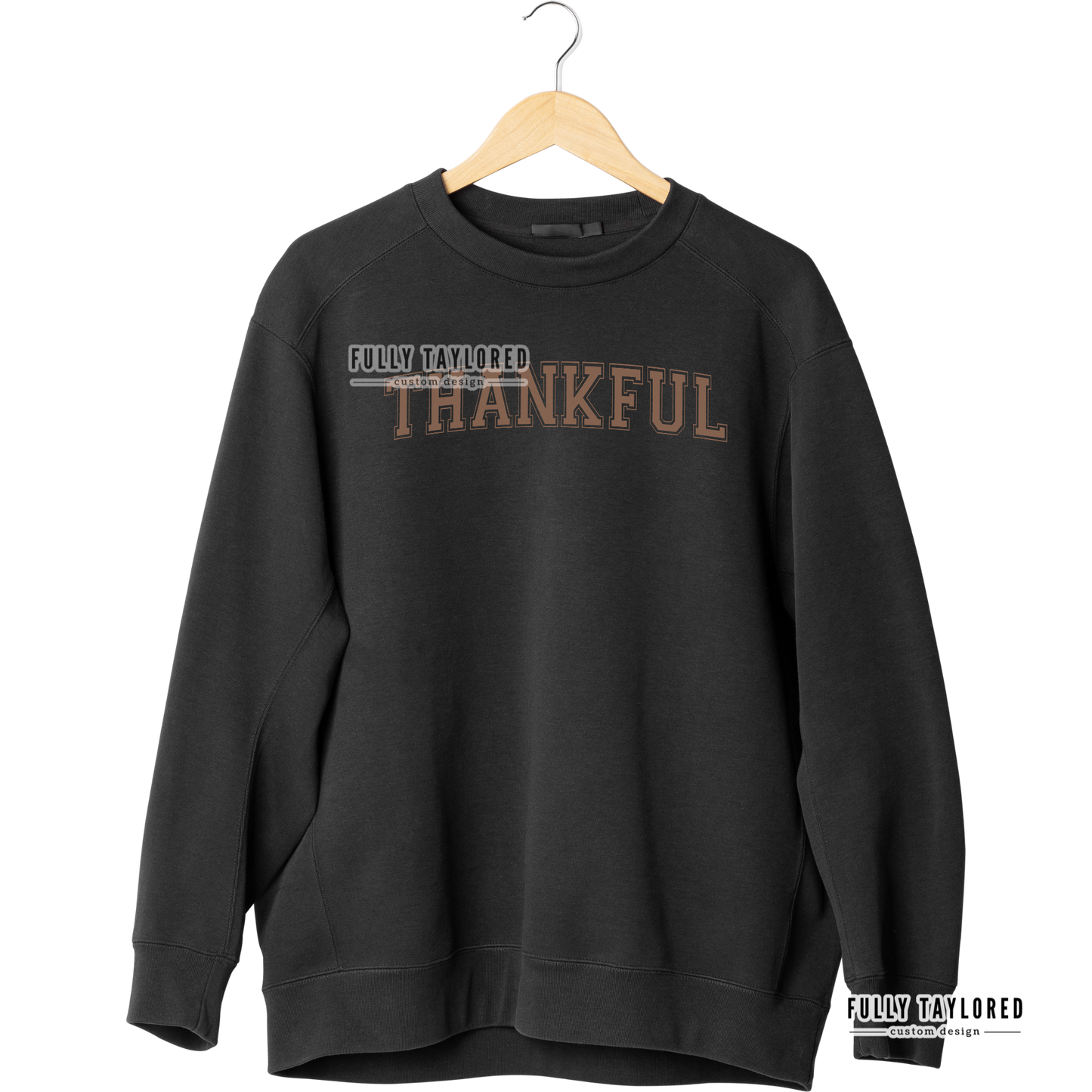 Thankful Taupe PNG for Sublimation or Print (Digital Download)