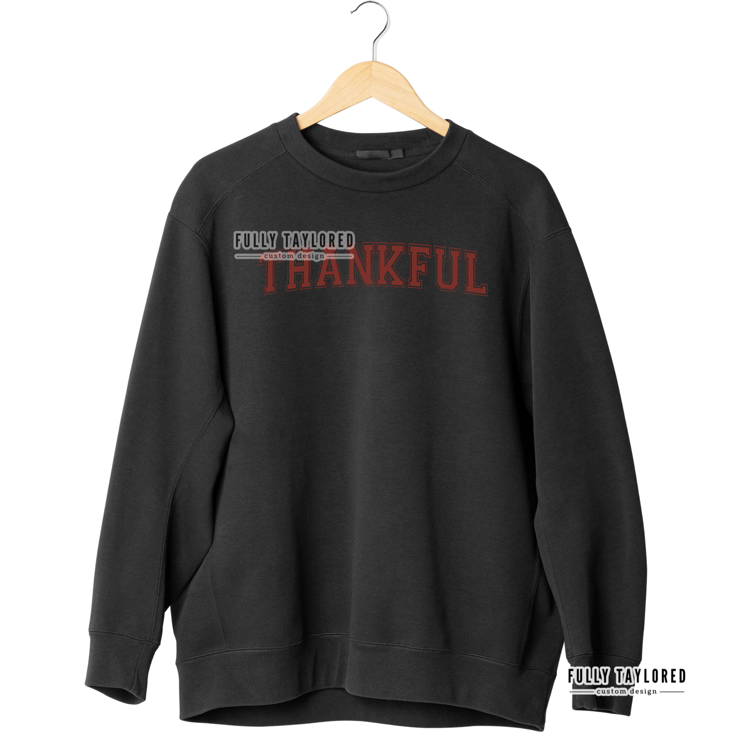 Thankful Red PNG for Sublimation or Print (Digital Download)