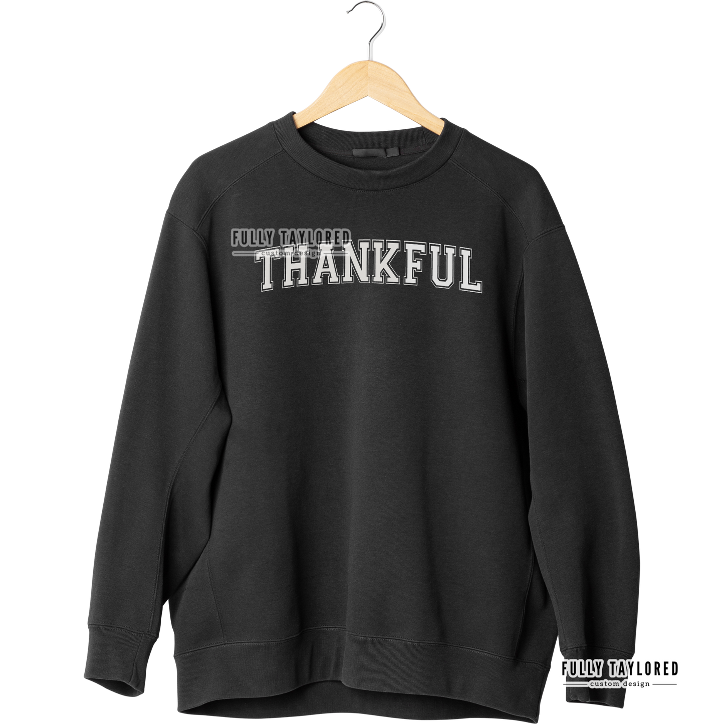 Thankful White PNG for Sublimation or Print (Digital Download)