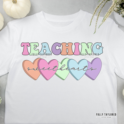 Teaching Sweethearts PNG for Sublimation or Print (Digital Download)