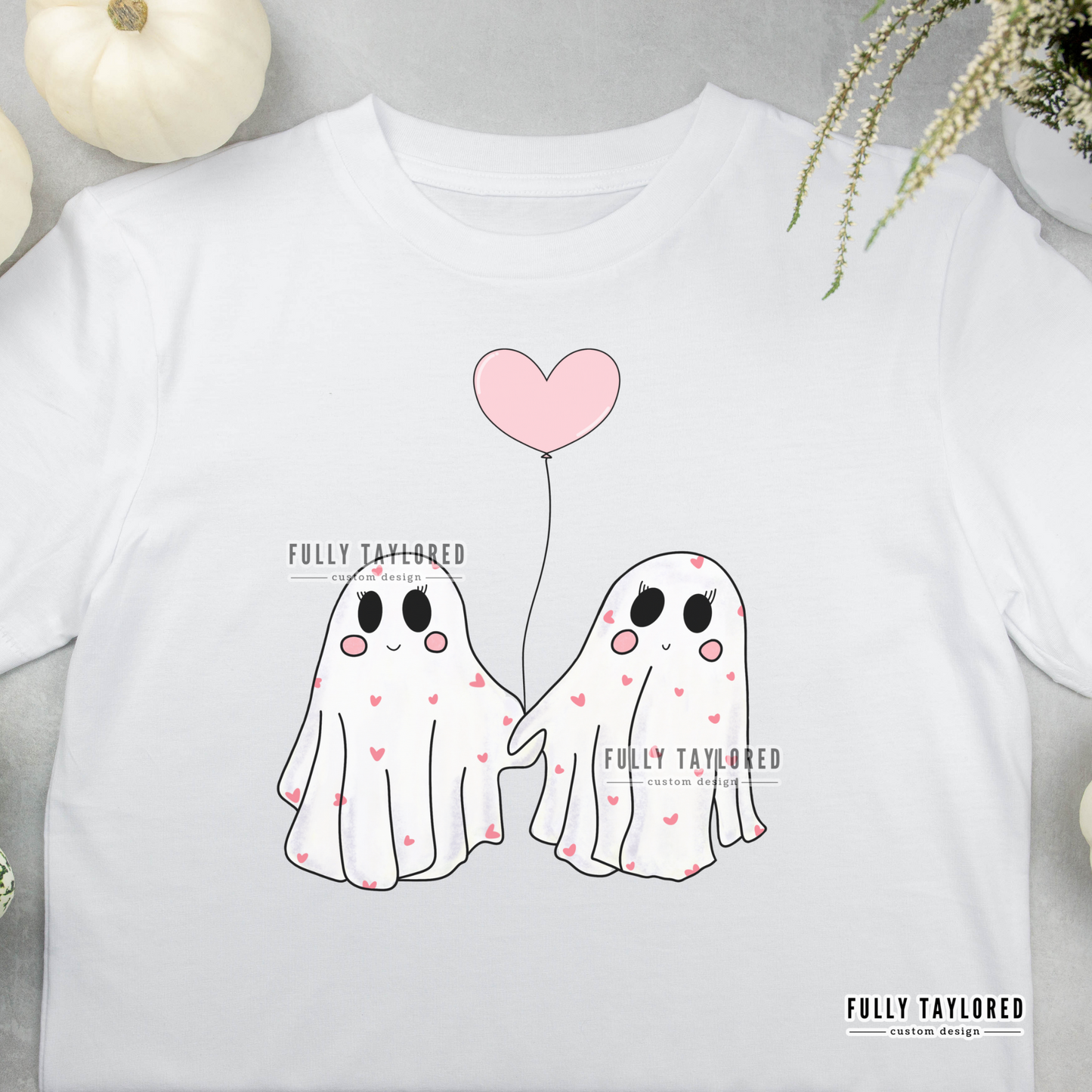 Valentine's Day Ghosts PNG for Sublimation or Print (Digital Download)