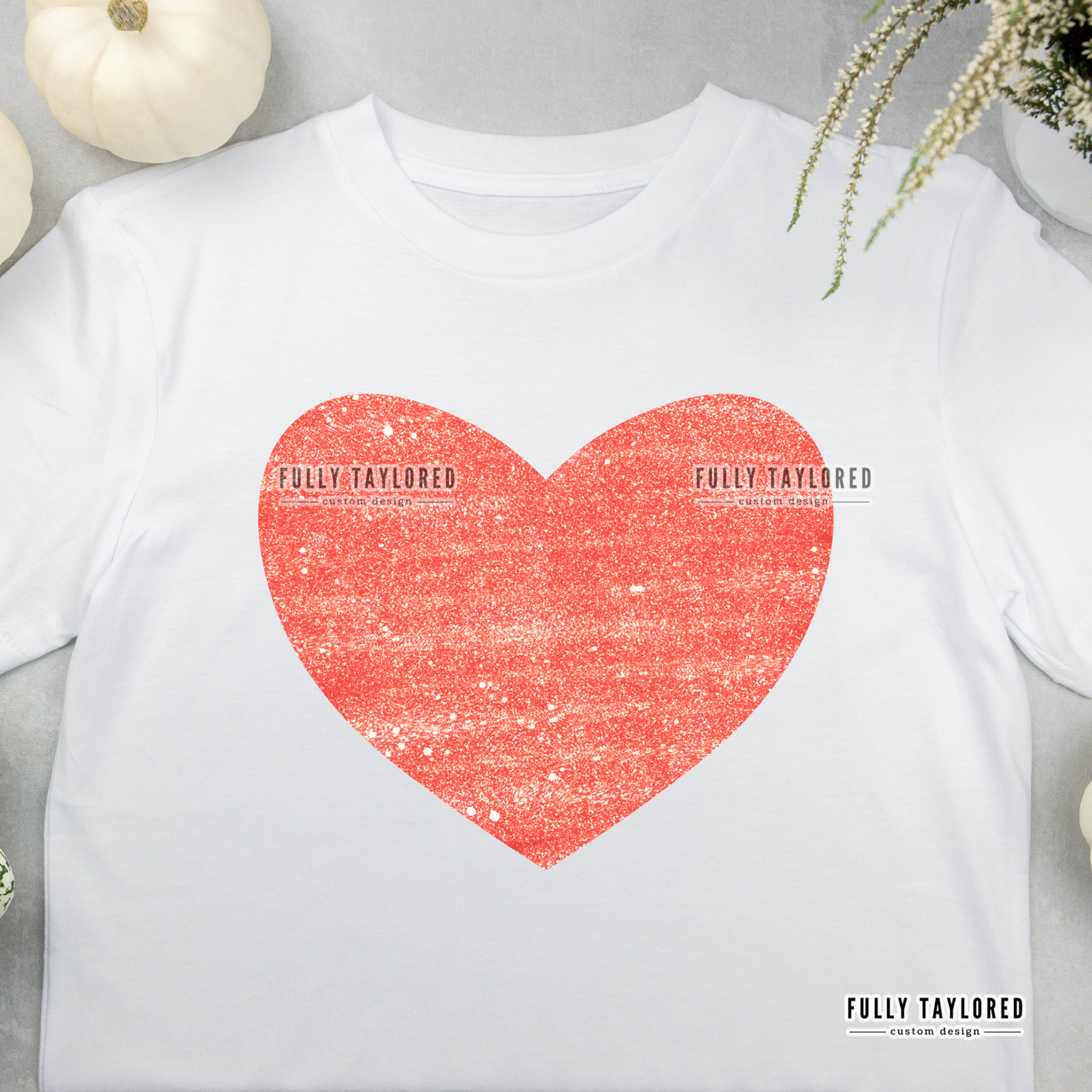 Red Glitter Valentine Heart PNG for Sublimation or Print (Digital Download)