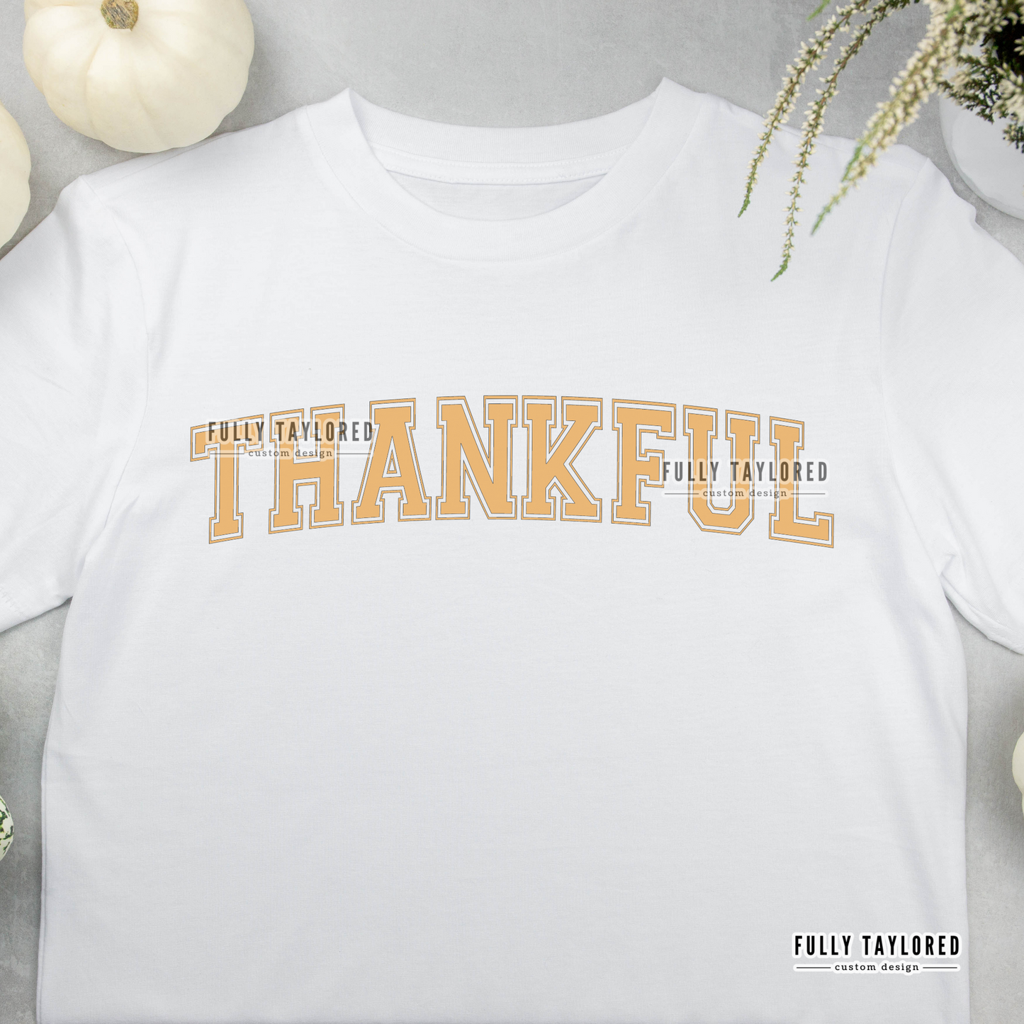 Thankful Yellow PNG for Sublimation or Print (Digital Download)