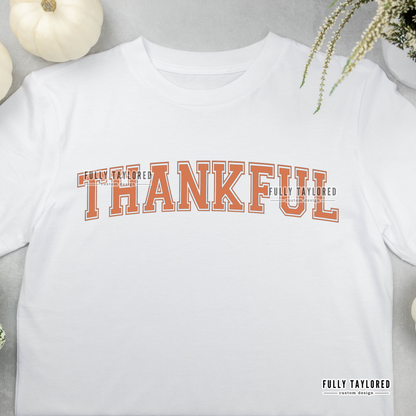 Thankful Orange PNG for Sublimation or Print (Digital Download)