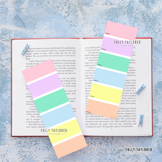 Easter Pastels Paint Swatch Bookmark