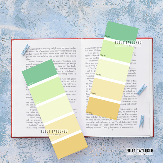 St. Patrick's Day Paint Swatch Bookmark