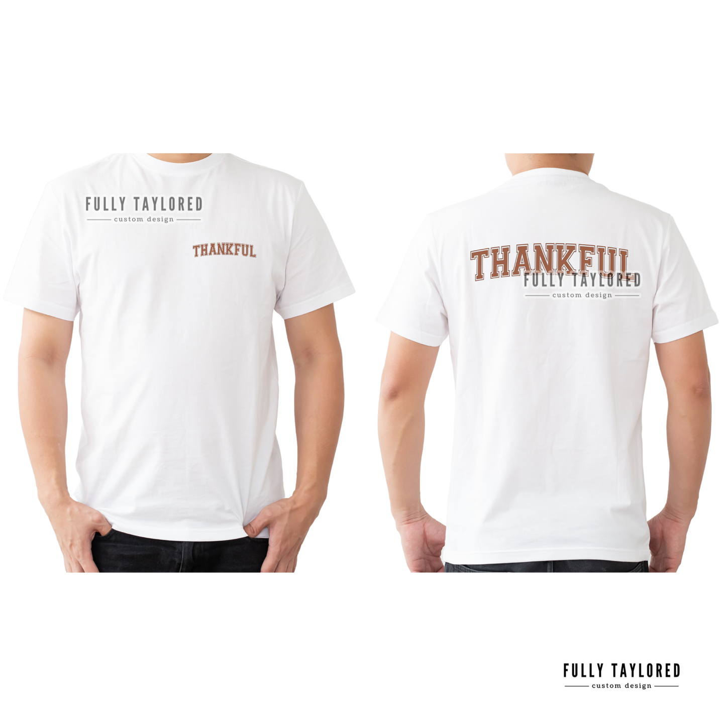 Thankful Brown PNG for Sublimation or Print (Digital Download)