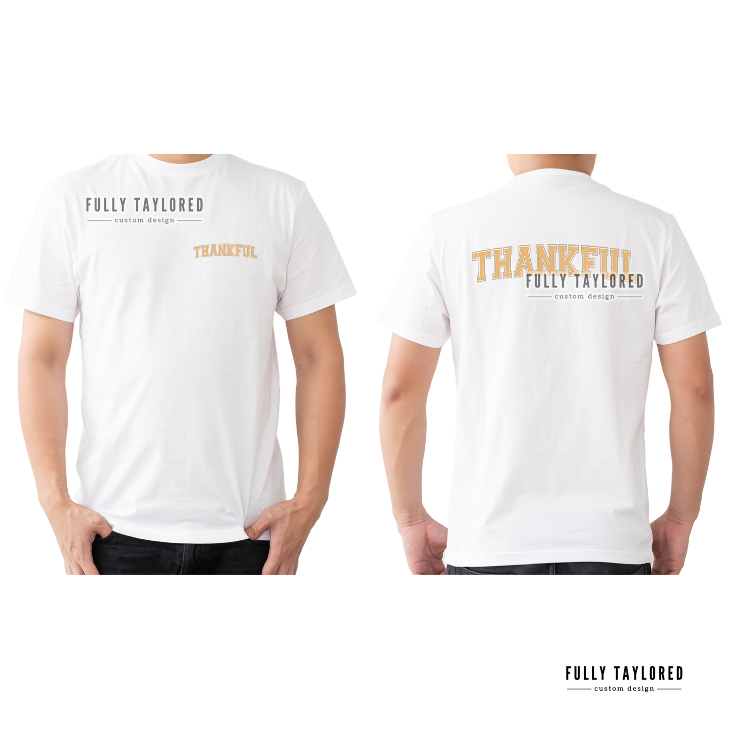 Thankful Yellow PNG for Sublimation or Print (Digital Download)