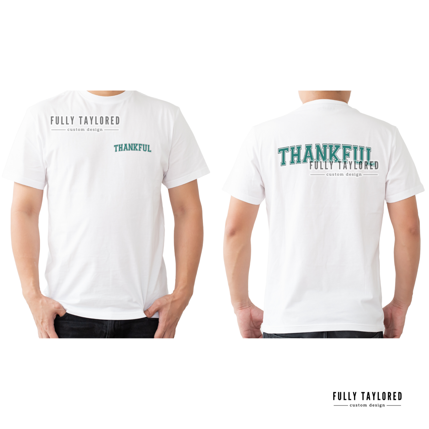 Thankful Green PNG for Sublimation or Print (Digital Download)