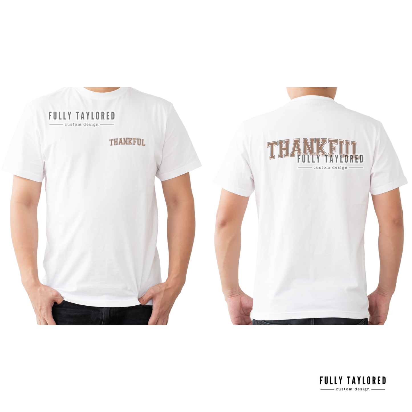 Thankful Taupe PNG for Sublimation or Print (Digital Download)