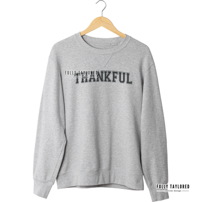 Thankful Black PNG for Sublimation or Print (Digital Download)