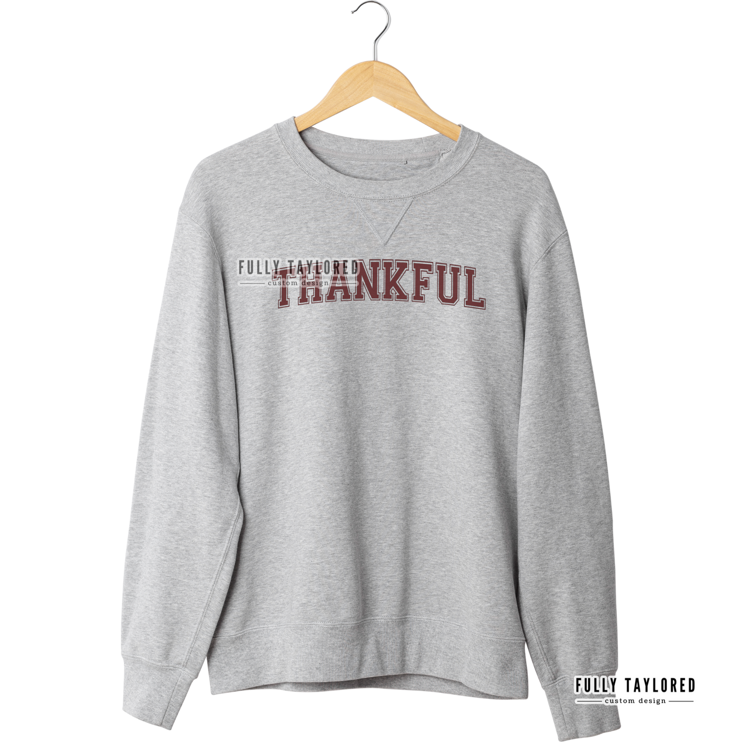 Thankful Maroon PNG for Sublimation or Print (Digital Download)