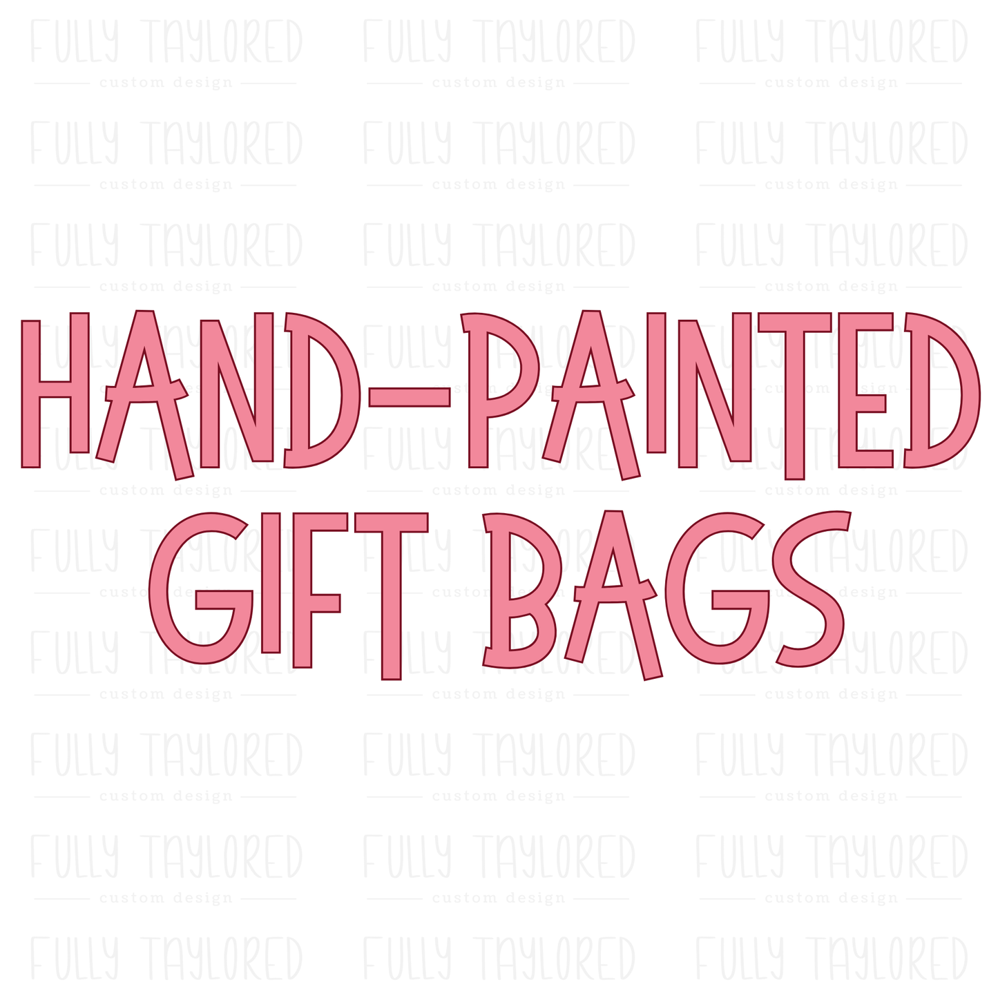 Custom Hand-Painted Gift Bag