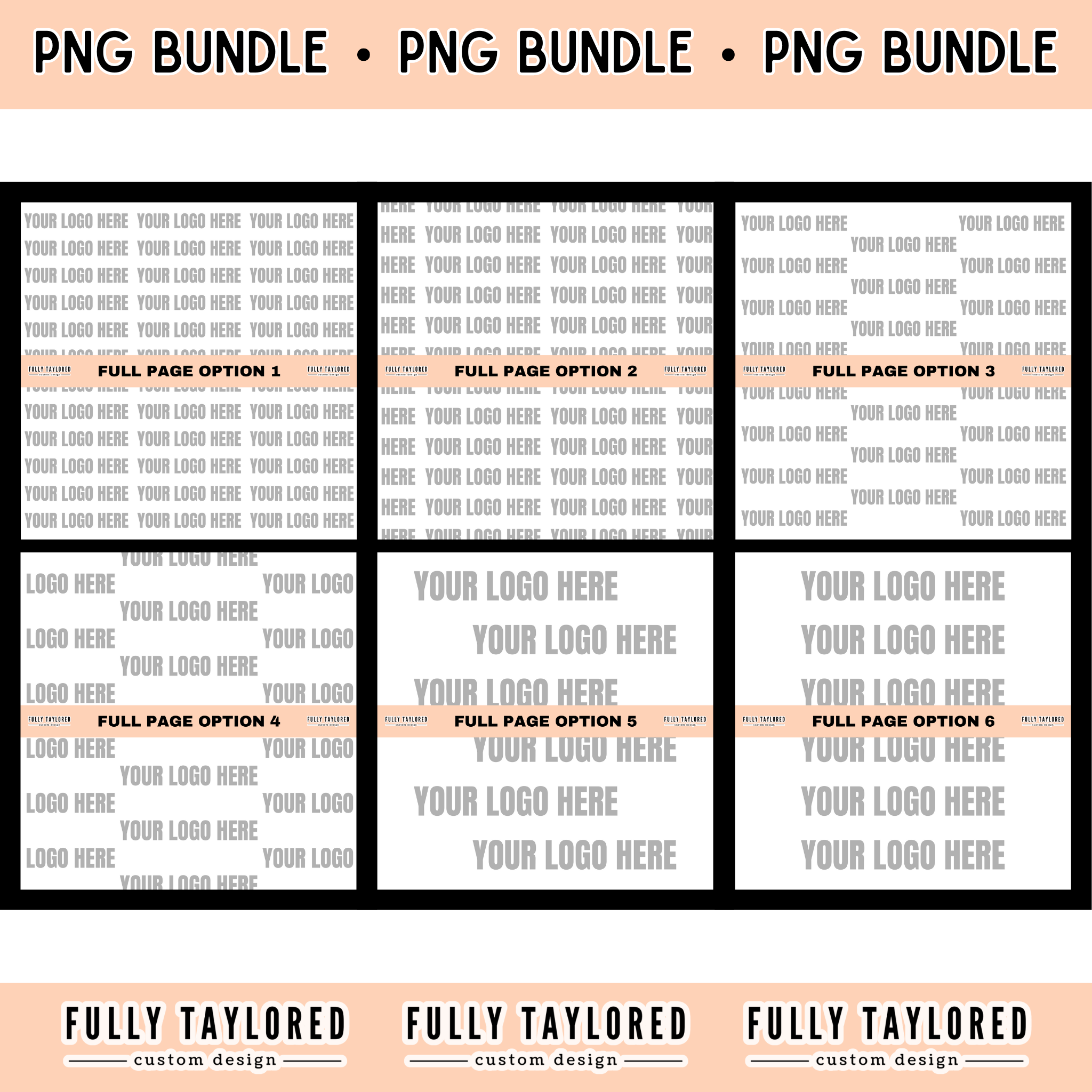 Case File Watermark Custom Logo Full Page Watermark BUNDLE (Transparent PNG) (12 Custom Fi ...